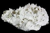 Quartz Crystal Cluster with Pyrite - Peru #138164-3